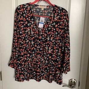 Michael Kors - Navy floral 3/4 length sleeves